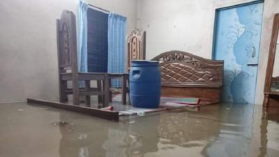 ঈদের দিনে সিলেট শহরের অর্ধেক জলমগ্ন