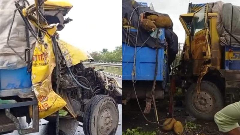 মাদারীপুরের শিবচরে বঙ্গবন্ধু এক্সপ্রেসওয়েতে তিন ট্রাকের সংঘর্ষ