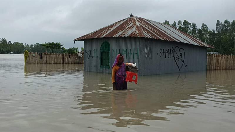 কুড়িগ্রামে বিপৎসীমার ৭৩ সেন্টিমিটার ওপর বইছে ব্রহ্মপুত্র