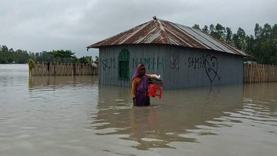 কুড়িগ্রামে বিপৎসীমার ৭৩ সেন্টিমিটার ওপর বইছে ব্রহ্মপুত্র