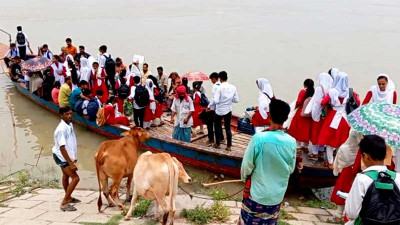 ফরিদপুরে সেতুর অভাবে দুর্ভোগে ২৫ গ্রামের মানুষ