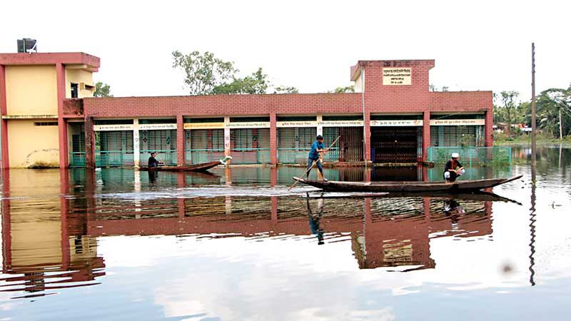 বন্যায় সিলেটে পাঁচ শতাধিক শিক্ষাপ্রতিষ্ঠানে পাঠদান বন্ধ