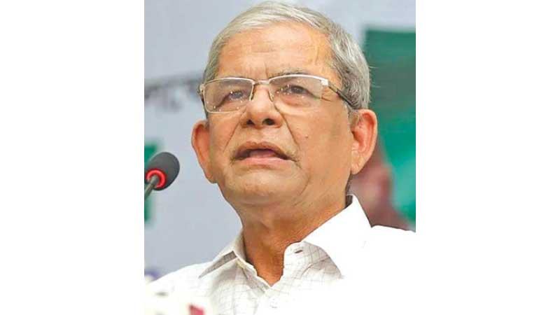 সরকারের পদত্যাগের বিকল্প নেই: মির্জা ফখরুল