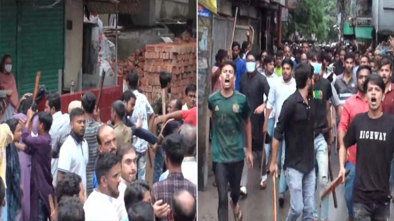 নরসিংদীতে আন্দোলনকারীদের ওপর ছাত্রলীগ-যুবলীগের হামলার অভিযোগ, আহত অন্তত ১০
