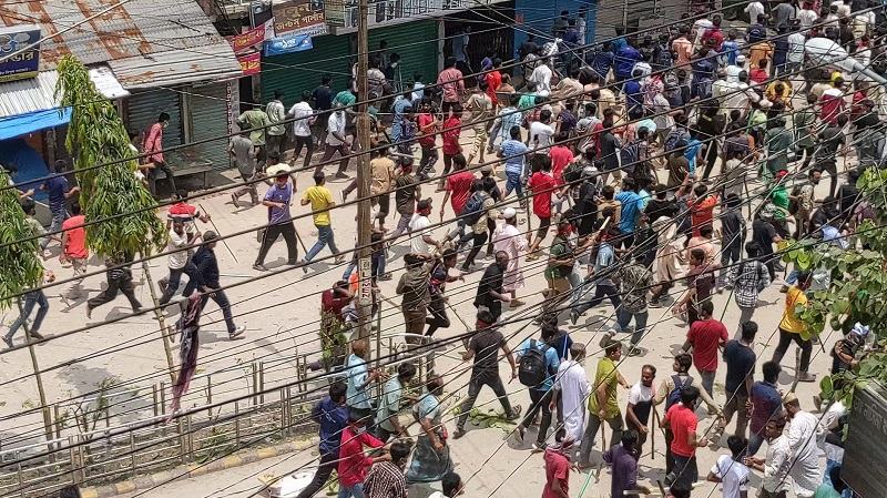 সংঘর্ষে রণক্ষেত্র কুড়িগ্রাম, আহত ২৫