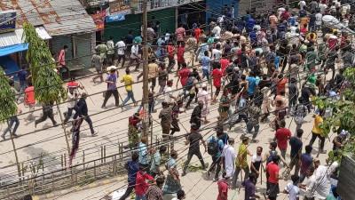 সংঘর্ষে রণক্ষেত্র কুড়িগ্রাম, আহত ২৫