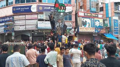 ব্রাহ্মণবাড়িয়া জেলাজুড়ে আনন্দ মিছিল
