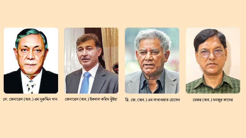 অভ্যুত্থানে ছাত্র-জনতার পক্ষে ভূমিকা রাখেন সাবেক সেনা কর্মকর্তারা