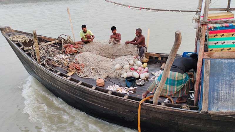 সমুদ্রে ভরা মৌসুমেও বড় ইলিশের দেখা নেই