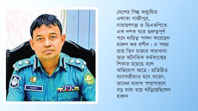 ব্যবসায়ীদের ব্যবসা সম্প্রসারণে বড় বাধা ছিলেন পুলিশ কর্মকর্তা হারুন