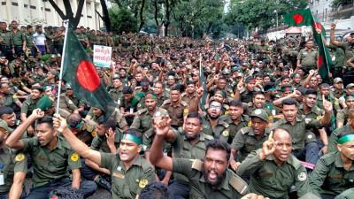আনসারদের দাবি-দাওয়ার আন্দোলন