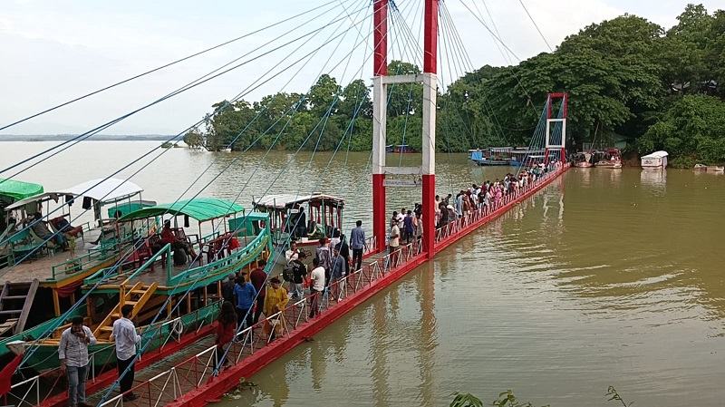 ৭ দিন পর ভেসে উঠল রাঙ্গামাটির ঝুলন্ত সেতু