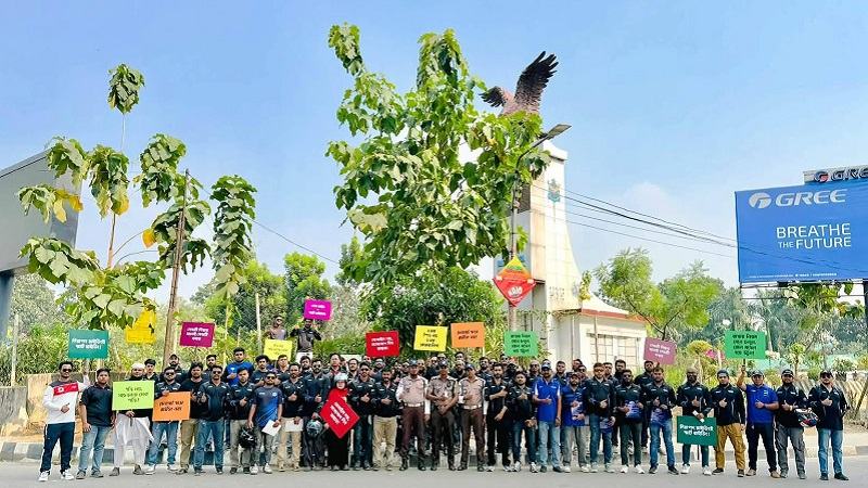 আন্তর্জাতিক সড়ক নিরাপত্তা দিবসে ইয়ামাহা রাইডার্স ক্লাবের সচেতনতামূলক কার্যক্রম