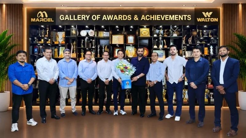ওয়ালটন করপোরেট অফিস পরিদর্শন করলেন বিসিবি সভাপতি