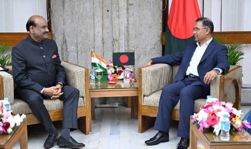 তারেক রহমানের সঙ্গে ভারতের লোকসভার স্পিকারের সৌজন্য সাক্ষাৎ