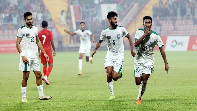 মালদ্বীপকে ২-১ গোলে হারাল বাংলাদেশ