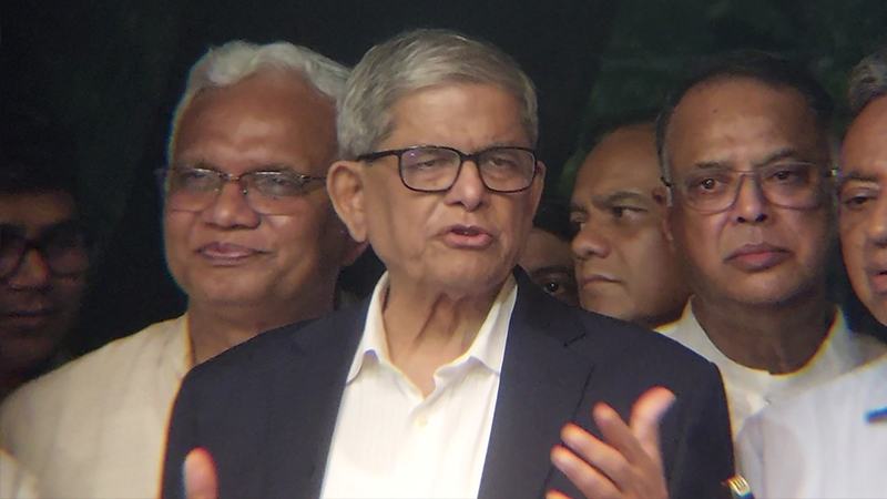 নির্বাচনের সময় জানাতে প্রধান উপদেষ্টা ডেকেছিলেন: মির্জা ফখরুল