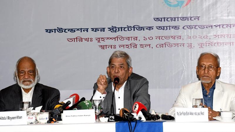 গণতন্ত্র ফেরাতে হলে নির্বাচনই একমাত্র বিকল্প: মির্জা ফখরুল