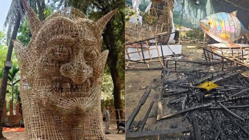 ফ্যাসিস্টের মোটিফ পোড়ানোর ঘটনায় তদন্ত কমিটি