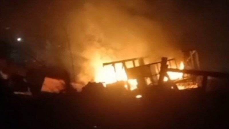 পটুয়াখালীতে পাওয়ার প্লান্টের স্ক্র্যাব শেডে আগুন