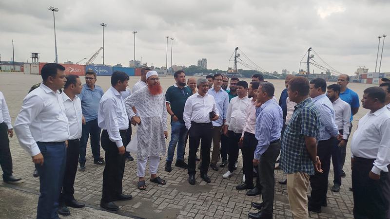 পানগাঁও কাস্টমস হাউস পরিদর্শনে এনবিআর চেয়ারম্যান