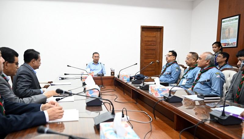 প্রধানমন্ত্রীর সঙ্গে বাংলাদেশ স্কাউটের কার্যনির্বাহী কমিটির সাক্ষাৎ