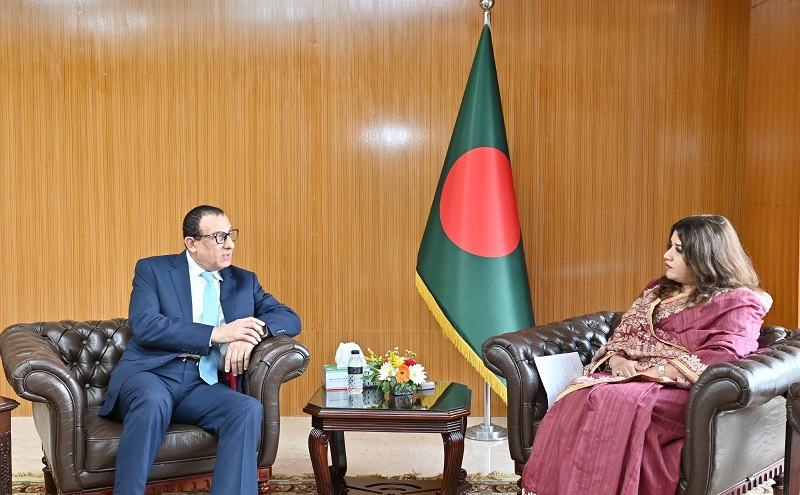 পররাষ্ট্র প্রতিমন্ত্রীর সঙ্গে ফিলিস্তিনের রাষ্ট্রদূতের সৌজন্য সাক্ষাৎ