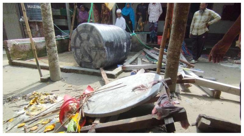 রাজবাড়ীতে মাথায় পানির ট্যাংক পড়ে মাদ্রাসা ছাত্রী নিহত