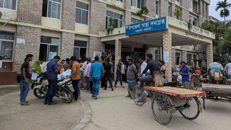 রাজবাড়ীতে ভ্যান ও পিকআপের সংঘর্ষে মাছ ব্যবসায়ী নিহত