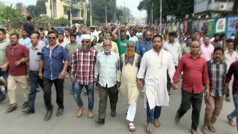 রংপুরে জাতীয় পার্টির মিছিল ও সমাবেশ