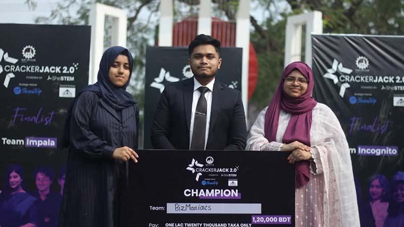 রুয়েটে ক্র্যাকারজ্যাক ২.০-এর চ্যাম্পিয়ন ‘টিম বিজম্যানিয়াক’