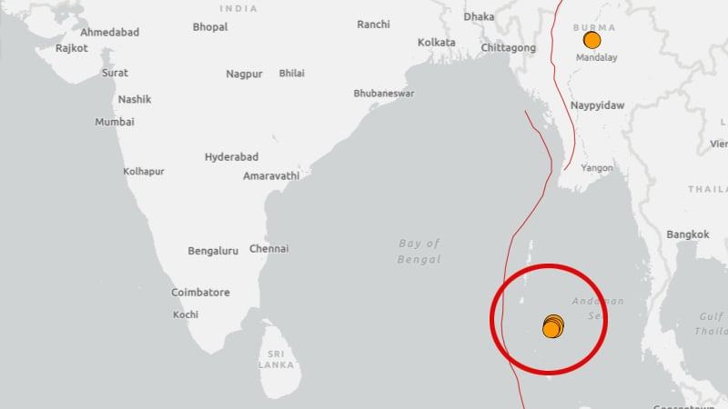 বঙ্গোপসাগরে রাতে দেড় ঘণ্টায় চার ভূমিকম্প