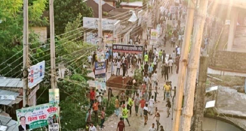 ব্রাহ্মণবাড়িয়ায় ধাক্কা লাগা নিয়ে গ্রামবাসীর সংঘর্ষ, আহত ৪০