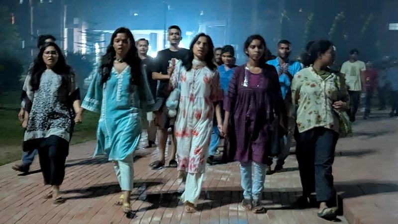 ৩৫ বছর পর জাবিতে শিবিরের আত্মপ্রকাশ, বামপন্থী শিক্ষার্থীদের বিক্ষোভ