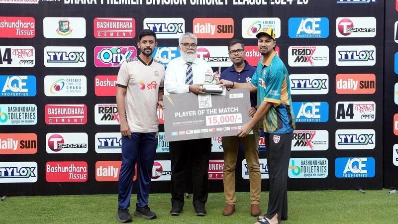 ধানমন্ডি স্পোর্টস ক্লাব ও গুলশান ক্রিকেট ক্লাবের জয়