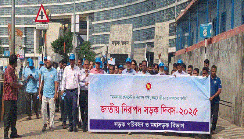 বর্ণাঢ্য আয়োজনে পালিত হলো জাতীয় নিরাপদ সড়ক দিবস