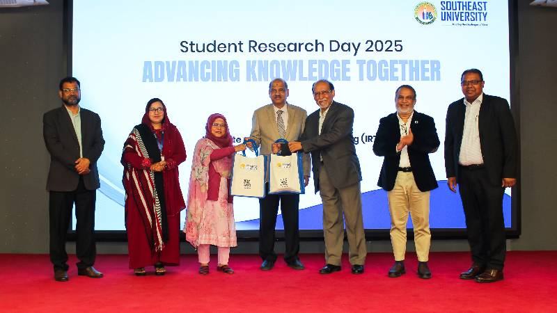 সাউথইস্ট ইউনিভার্সিটিতে ‘স্টুডেন্ট রিসার্চ ডে ২০২৫’ অনুষ্ঠিত