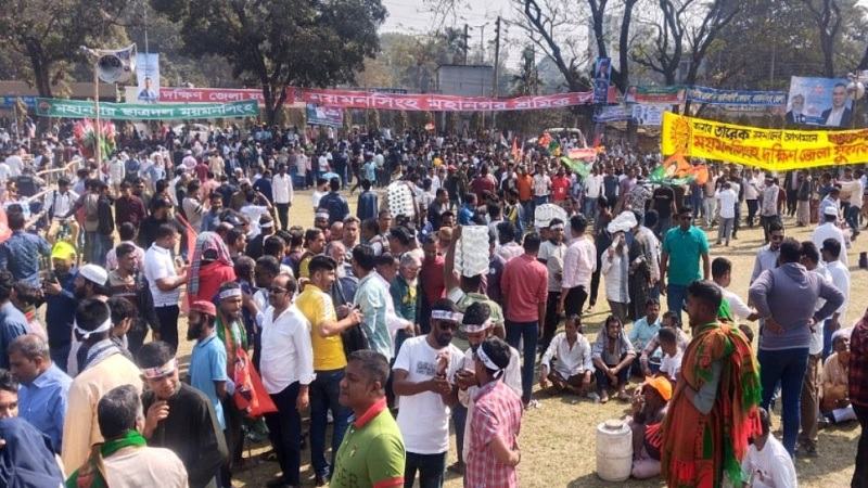 ২২ বছর পর ময়মনসিংহে তারেক রহমান, জনসভায় মানুষের ঢল