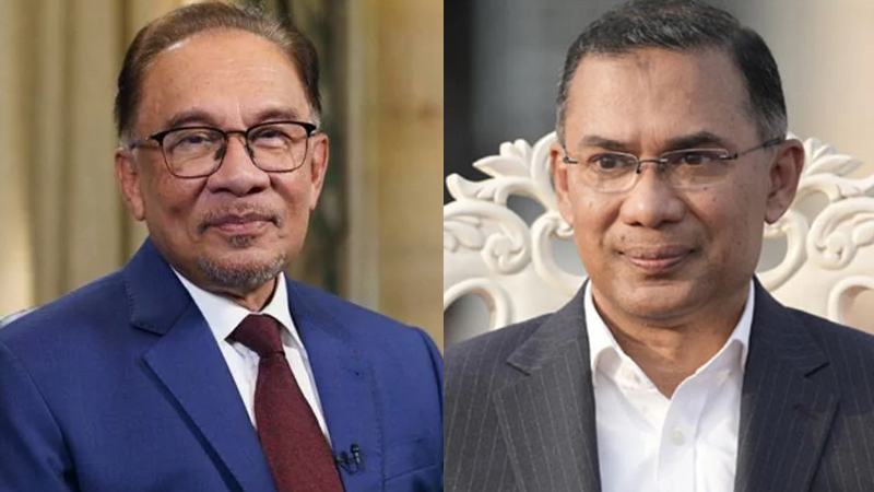 তারেক রহমানকে টেলিফোনে শুভেচ্ছা জানালেন মালয়েশিয়ার প্রধানমন্ত্রী