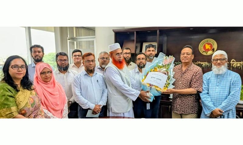 তথ্যপ্রযুক্তি মন্ত্রীকে বিসিএস পোস্টাল অ্যাসোসিয়েশনের শুভেচ্ছা