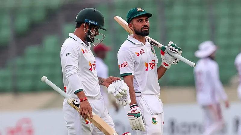 সাদমানকে ৯৯ রানে রেখে দিনের খেলা শেষ