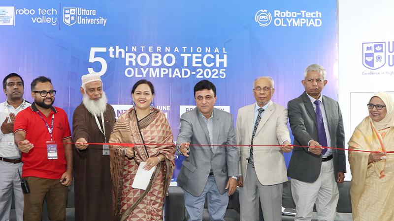 উত্তরা ইউনিভার্সিটিতে পঞ্চম আন্তর্জাতিক রোবো টেক অলিম্পিয়াড অনুষ্ঠিত