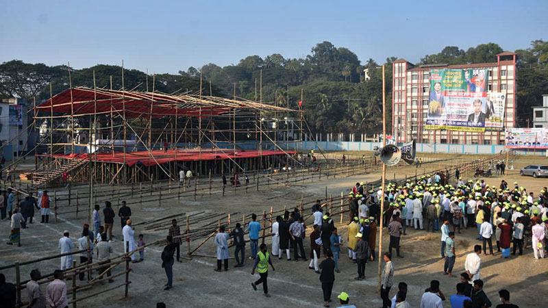 নির্বাচনী সমাবেশে ব্যাপক জমায়েতের পরিকল্পনা