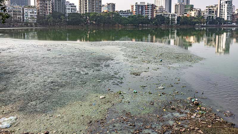 Dhaka’s flagship Hatirjheel Lake degenerates into toxic stench | Bonikbarta